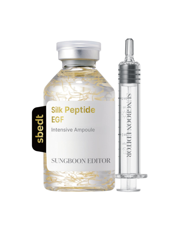 آمپول ضد چروک و حجم دهنده پپتاید ابریشم و EGF سانگ بون ادیتور SUNGBOON EDITOR Silk Peptide EGF Heart Fit Volume Lifting 