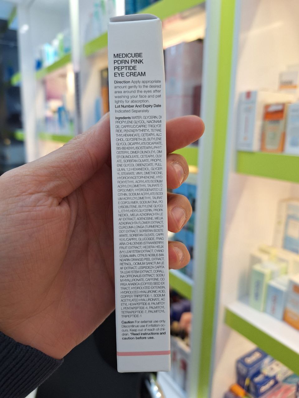  کرم دور چشم pdrn و پپتاید مدی کیوب ضد چروک و روشن کننده PDRN Pink Peptide Eye Cream 
