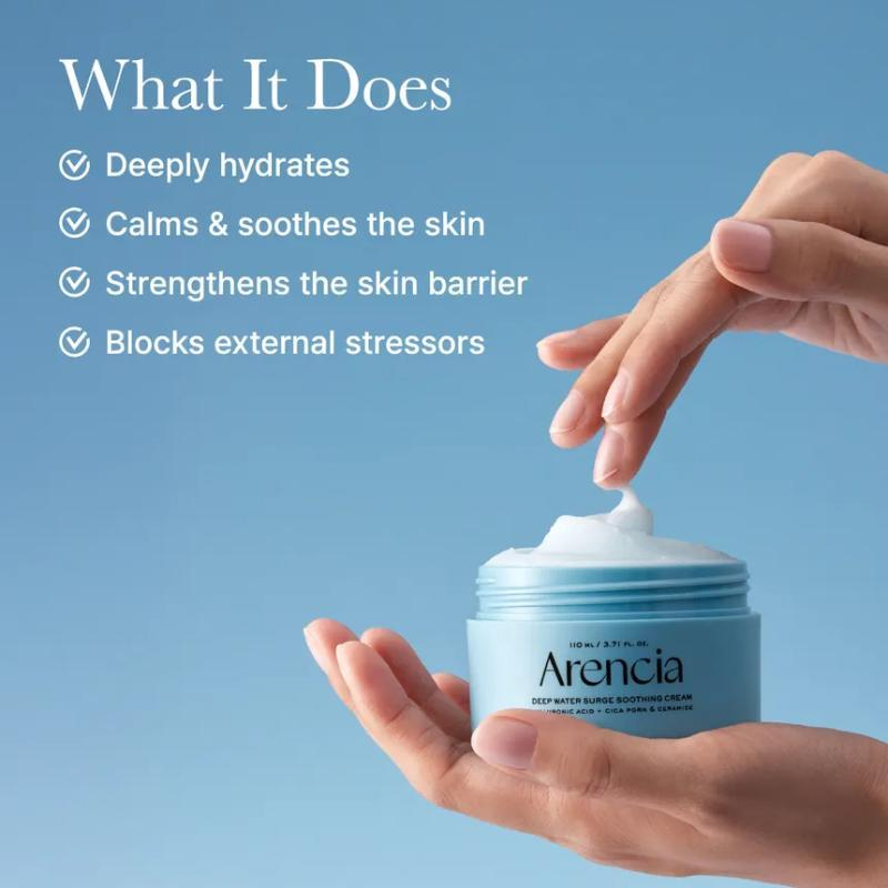  سوتینگ کرم آبرسان و تسکین دهنده آرنسیا Arencia Deep Water Surge Soothing Cream 