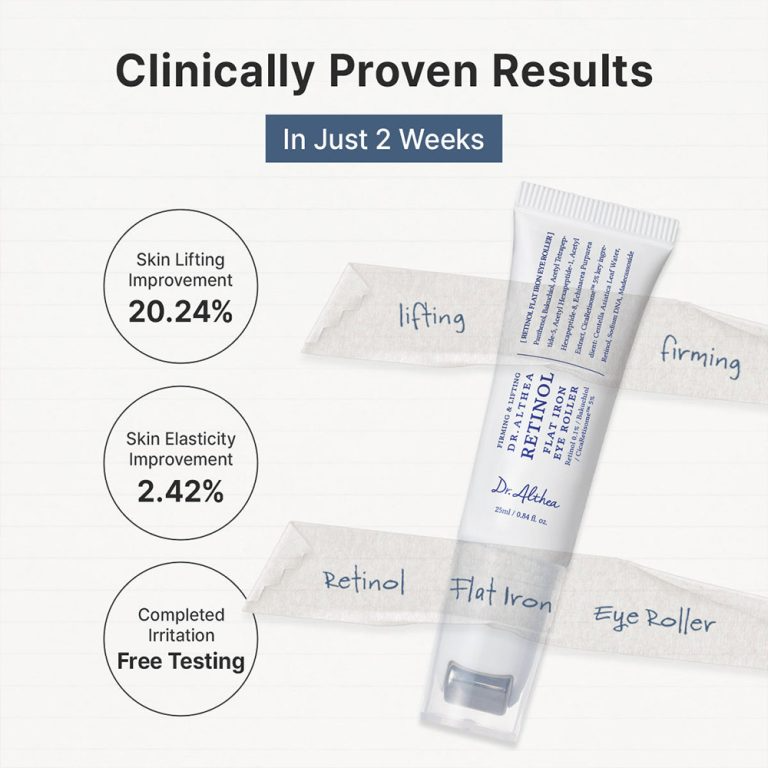  دور چشم رولی رتینول دکتر التیا ضد چروک و جوانساز پوست Dr.Althea Retinol Flat Iron Eye Roller 