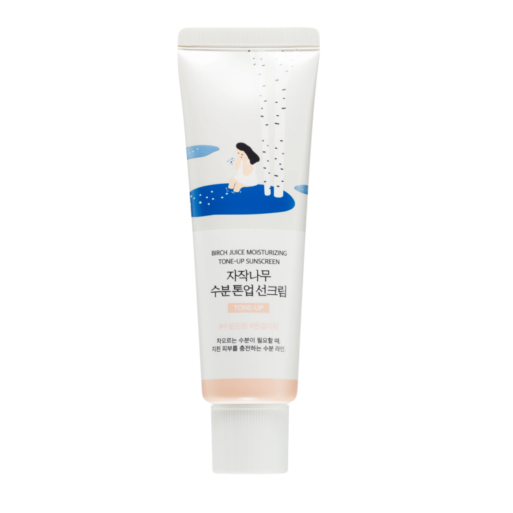 کرم ضد آفتاب تون آپ تسکین دهنده و مرطوب کننده شیره توس راندلب Round Lab Birch Juice Moisturizing Tone-up Sunscreen